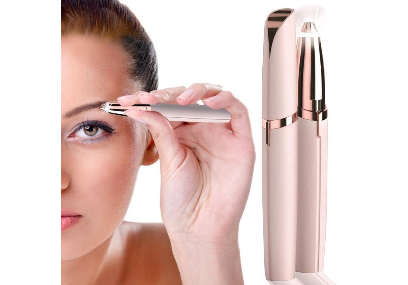 Instant Glow 2-in-1 Hair Remover for Women – Pain-Free & Portable