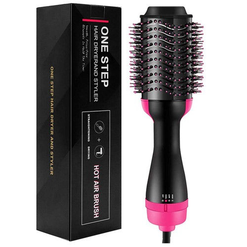 3-in-1 Hair Dryer Brush – Dryer, Straightener & Curler